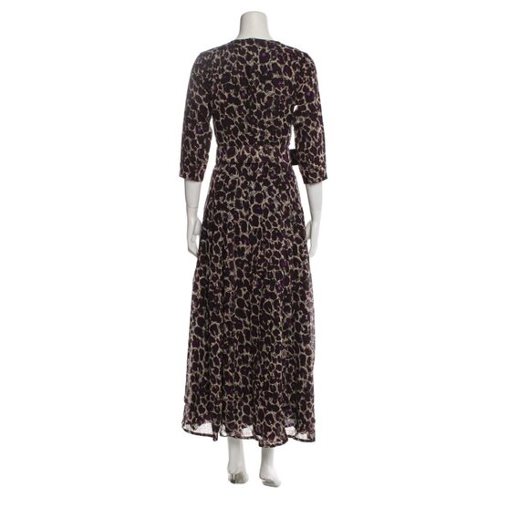 Samantha Sung Animal Print Long Dress w/ Tags Size: S | US 4 leopard print cotto - Picture 2 of 11